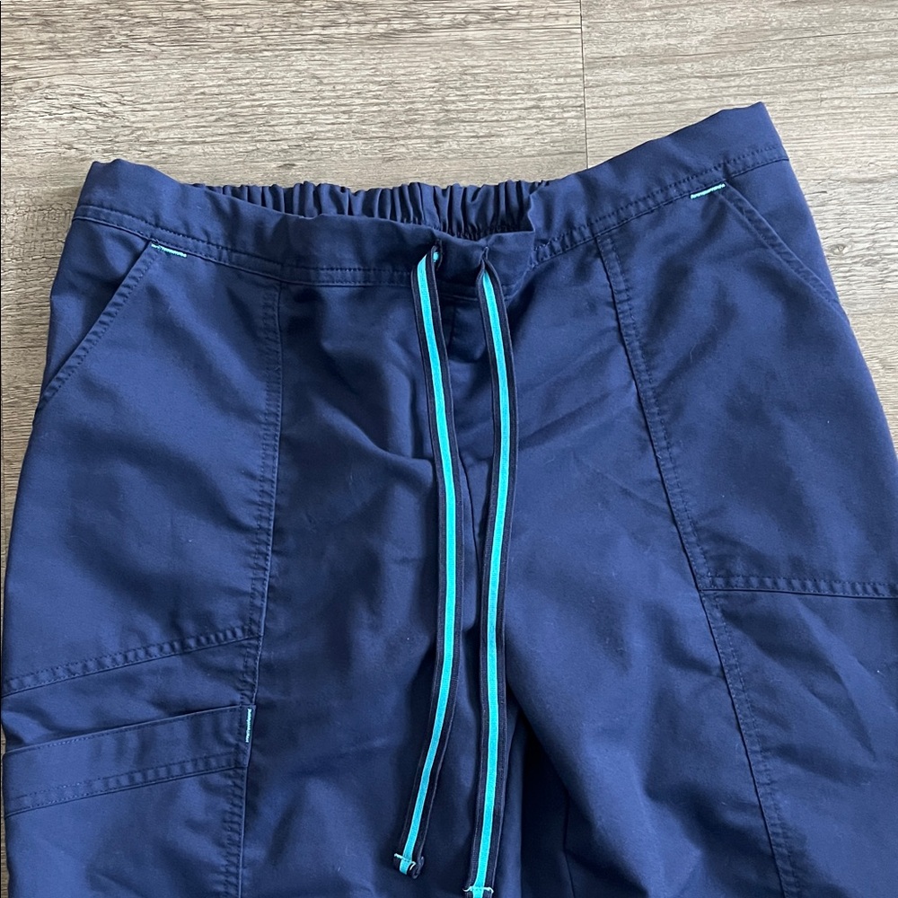 Scrubstar Women’s Navy Blue Scrub Pants with Drawstring Size M - Picture 3 of 8